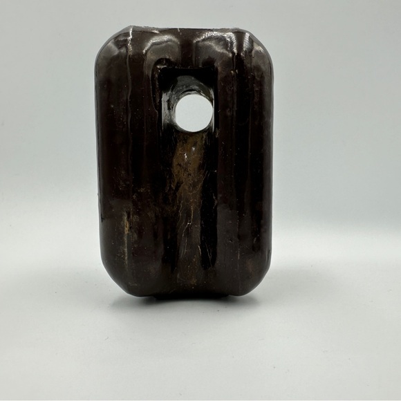 2 brown porcelain insulators - Picture 2 of 8